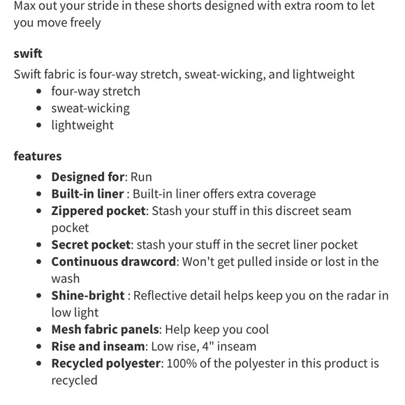 Lululemon coral running shorts size 6 EUC - Picture 3 of 8